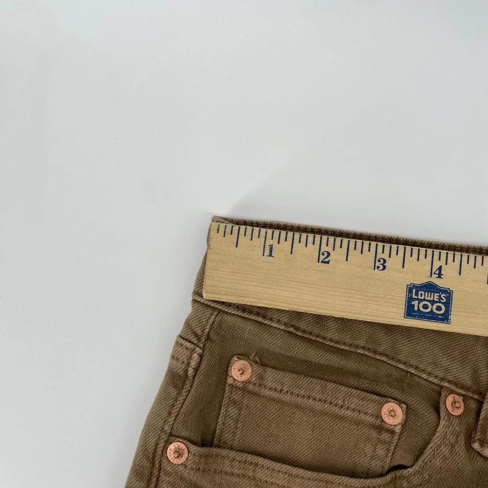 American Eagle Slim Straight Easyflex Jeans Toasted Almond Brown 30x30 NEW